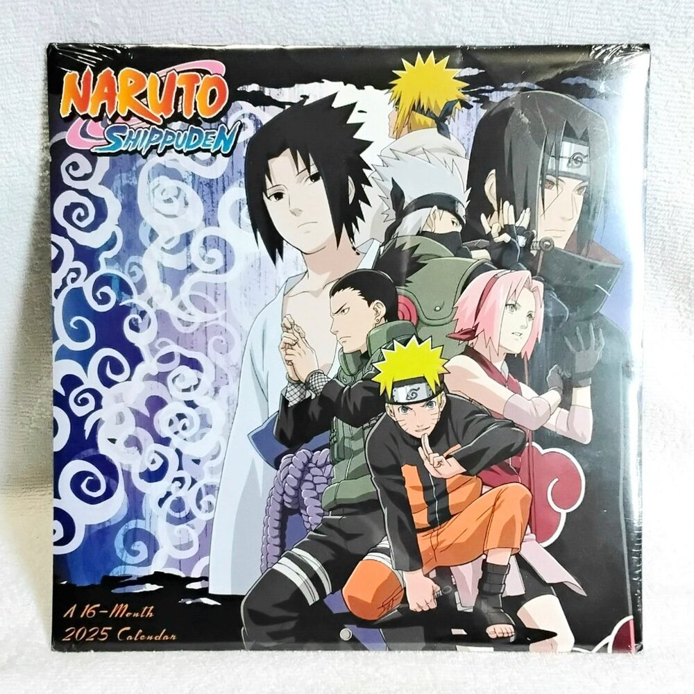 3/$25 2025 12" 16 Month Naruto Shippuden Calendar BNIP!!